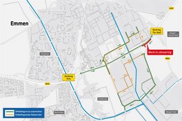 Weekendafsluiting Rondweg ter hoogte van Bargermeer